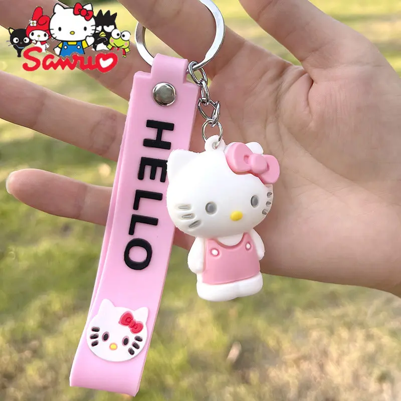 Sanrio – porte-clés Hello Kitty pour sac de fille, décoration suspendue pour  sac d'école, pendentif poupée en Silicone, belle baguette magique, dessin  animé - AliExpress