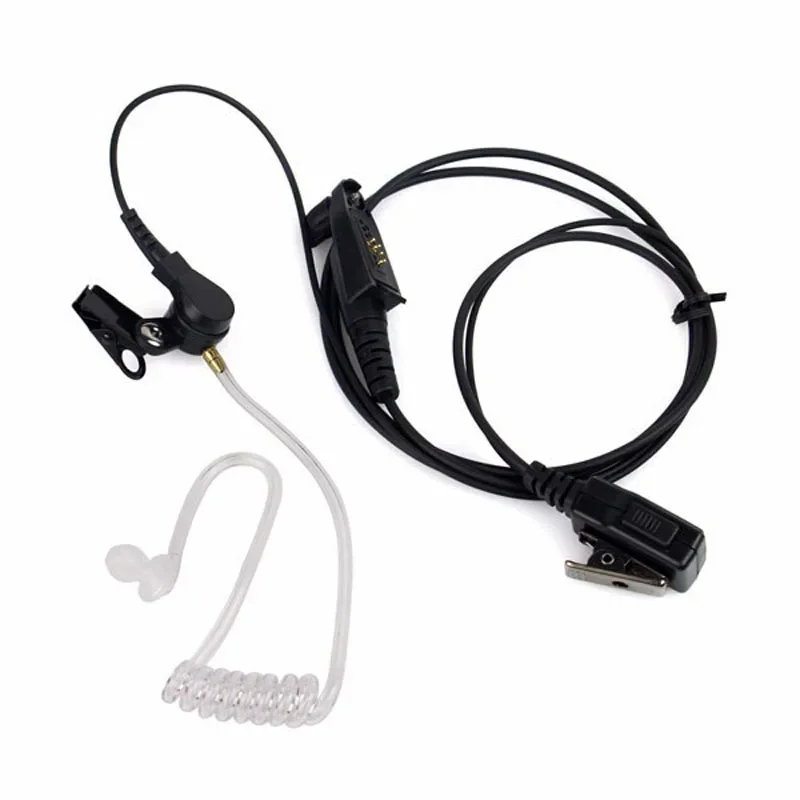 Covert Acoustic Air Tube Earpiece Headset PPT Mic for Motorola GP328plus GP338plus GP344 GP388 EX600 GL2000 Radio Walkie Talkie lot 5pcs replacement fbi acoustic coil air tube for motorola baofeng kenwood radio walkie talkie ptt mic earpieces headset