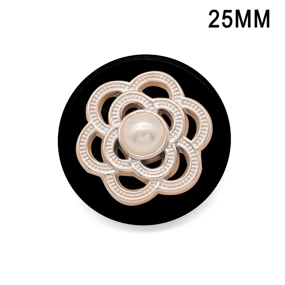 flower Imitation pearl Resin snap button jewelry DIY bracelet fit 18mm snap bracelet jewelry