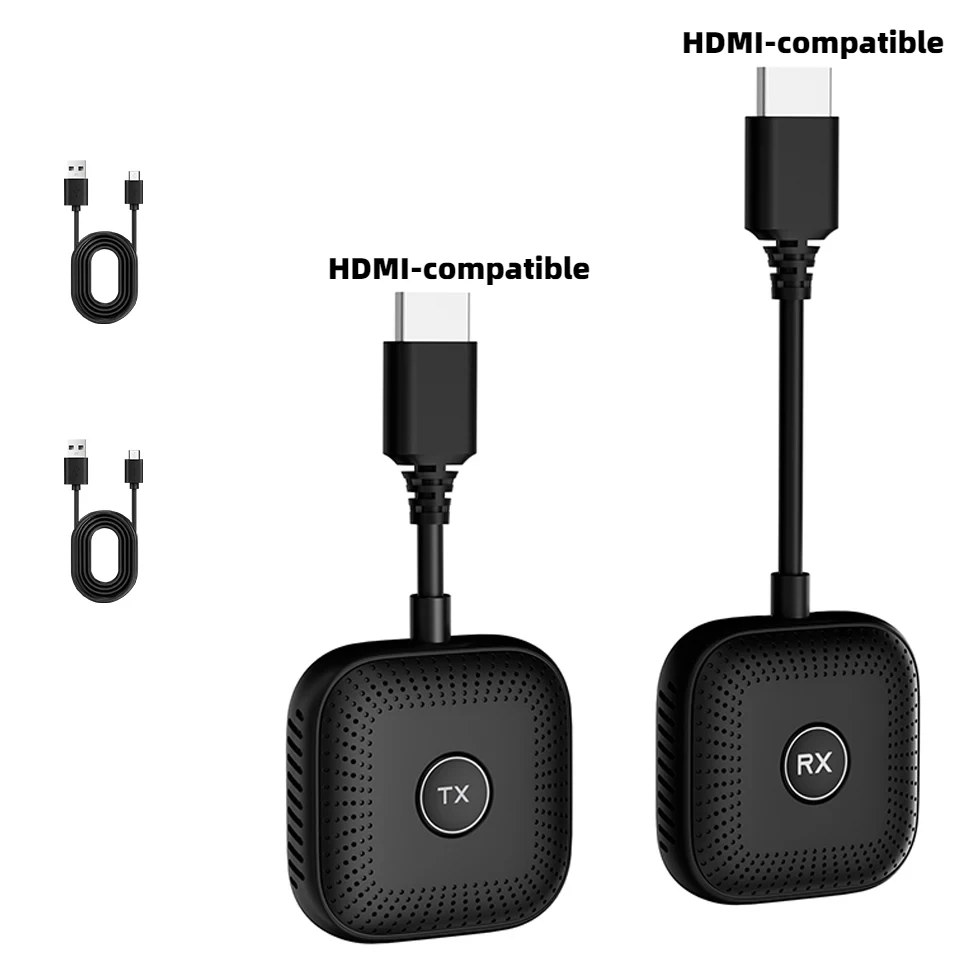 Беспроводной HDMI-совместимый передатчик и приемник, адаптер дисплея 1080P при 60 Гц, сверхнизкая задержка для ноутбука Macbook для проектора/телевизора