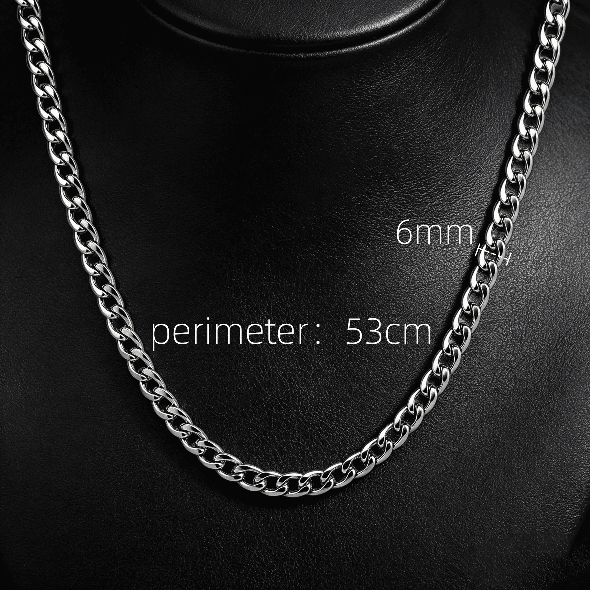 silver 6mm necklace