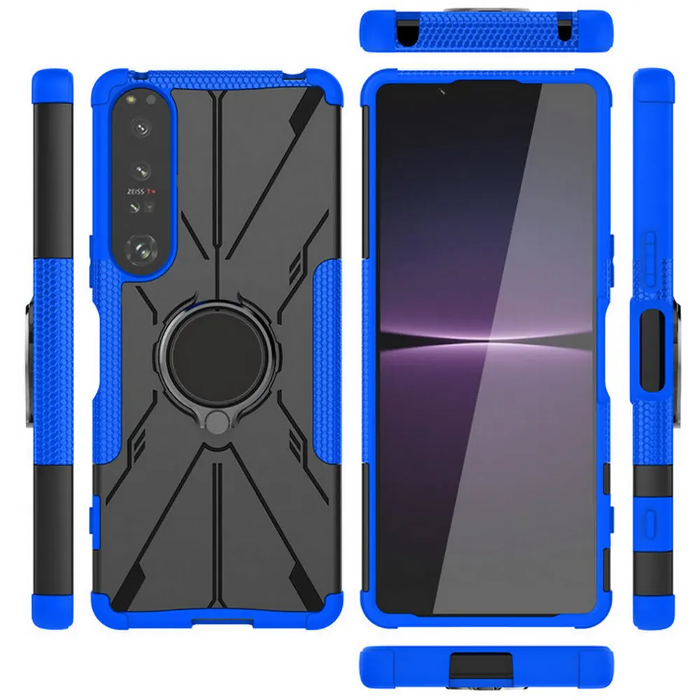 Custodia Antiurto Per Sony Xperia 1 10 Iv Staffa Ad Anello Cover Posteriore Per Sony Xperia 5 Iv Case Xperia 10 Iii 1 Iv 5Iv 10 Iv Coque