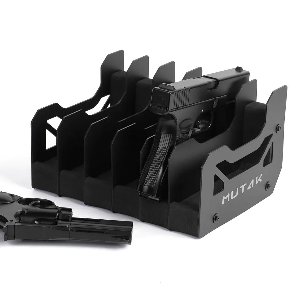 Foam Pistol Rack with Magnetic Base for Gun Safe