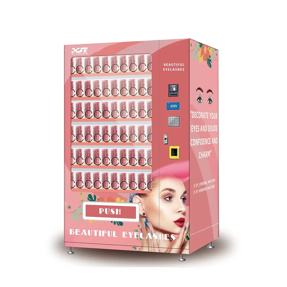 

Custom Eyelash Vending Machine for Lashes Hat Cosmetic Weaves and Wigs Hair Vending Machines for Makeup Wholesale Distributor