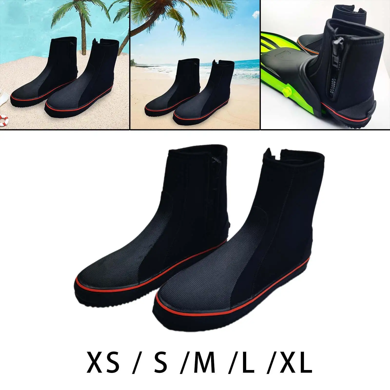 Diving Boots 5mm Neoprene Water Boots for Water Sports Canyoning Windsurfing