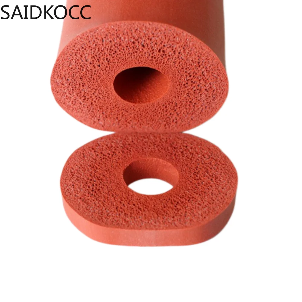 

Silicone foam tube flexible foaming Silicon hose Sponge casing silicone rubber sleeve Silicone insulated sponge tube 1Meter