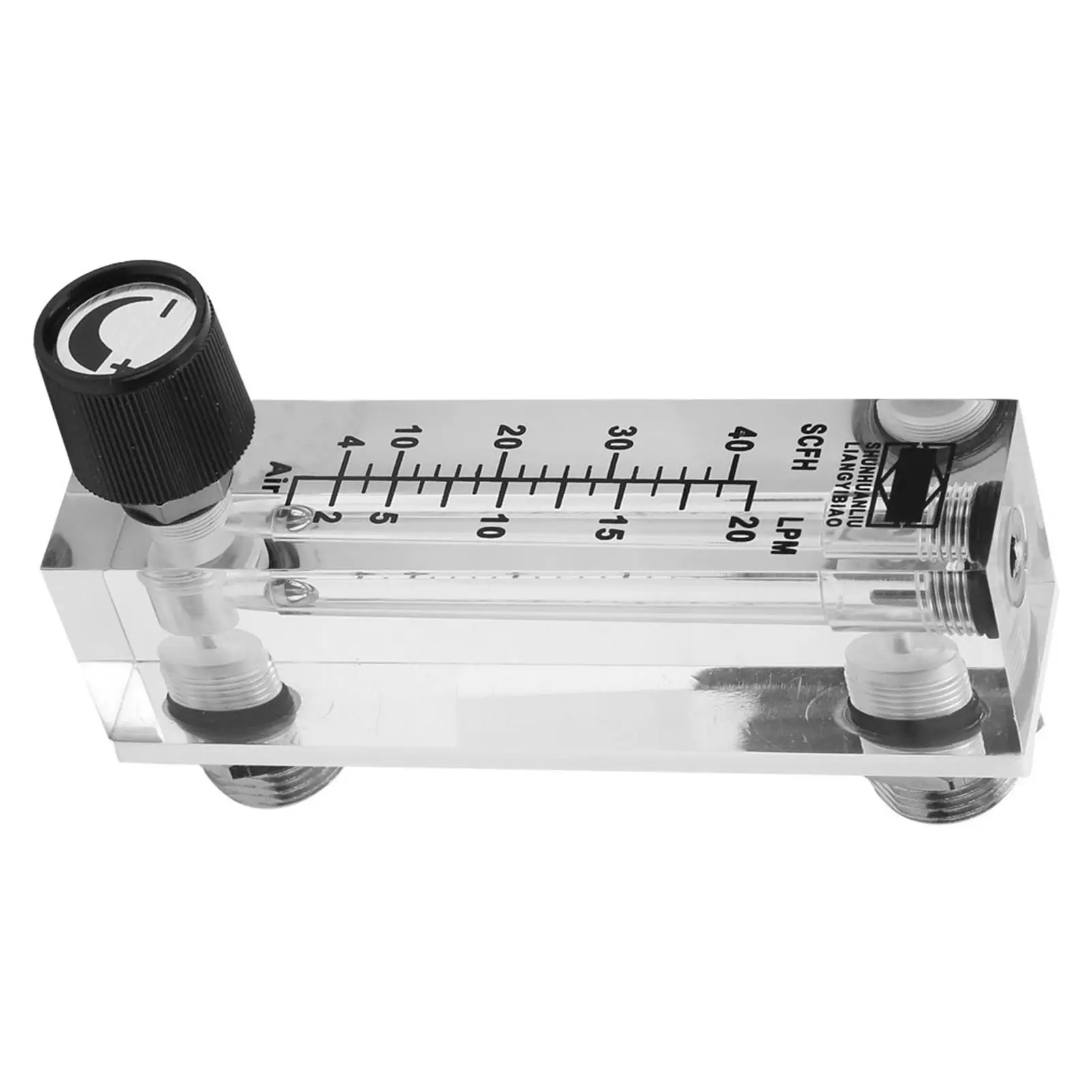 Panel Type Gas Flowmeter LZM-6T 2-20LPM/4-40SCFH Brass Female BSP1/4 for Accurate Gas Measurement