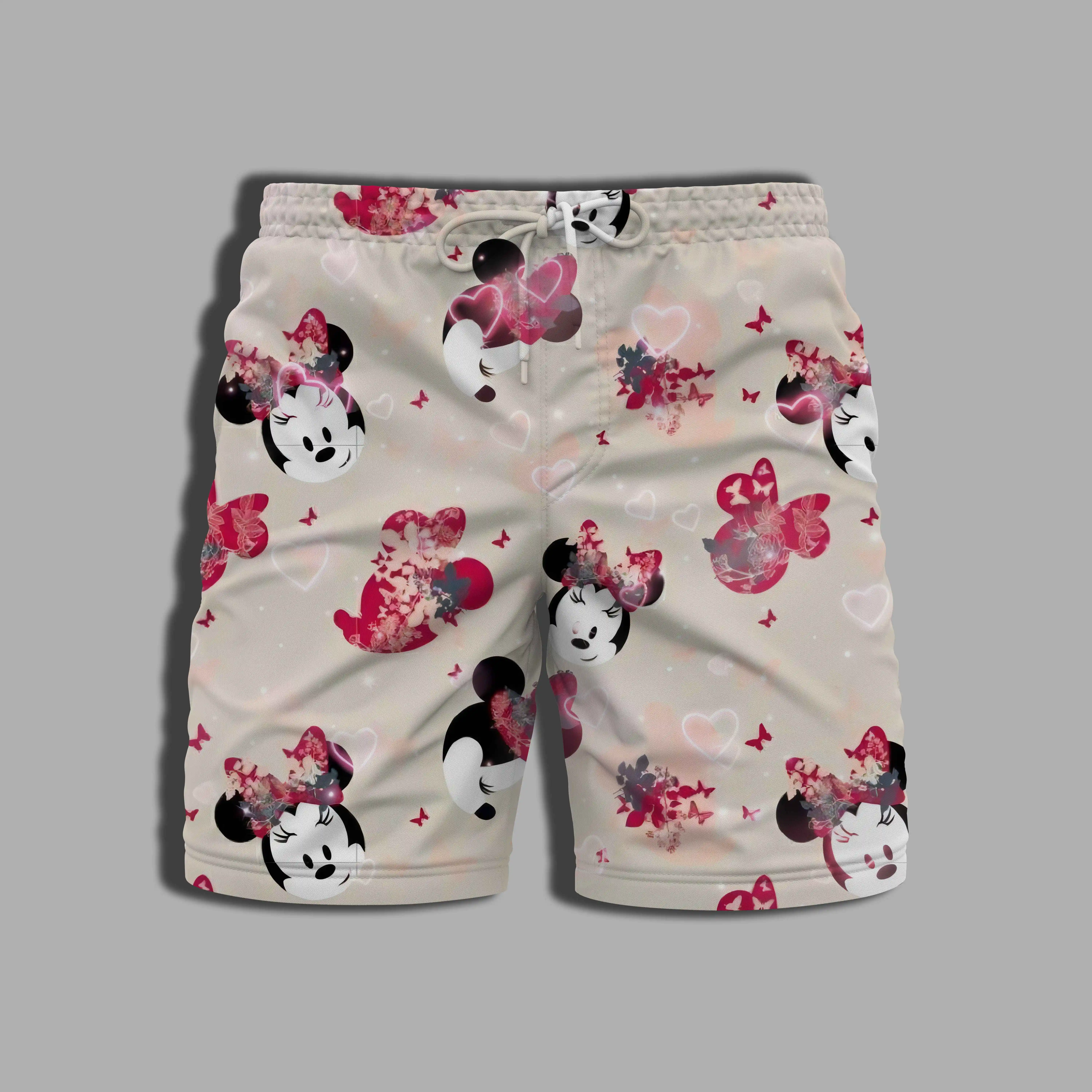 Men's Clothing Beach Printing Mickey Summer Disney Whole Swimsuit Male Shorts for Women Bathing Suit Man Gym Minnie Mouse Pants 5