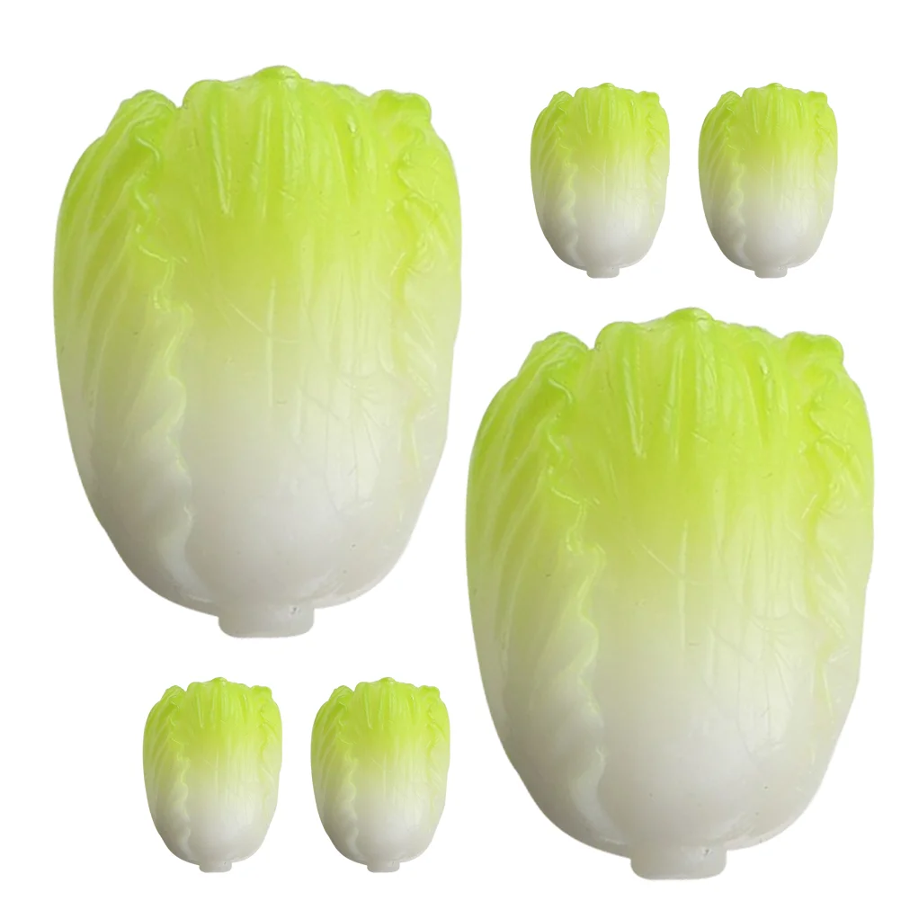 

Cabbage Model Mini Scene Layout Prop Faux Green Vegetables Decor Miniature Landscape Ornament Greenery