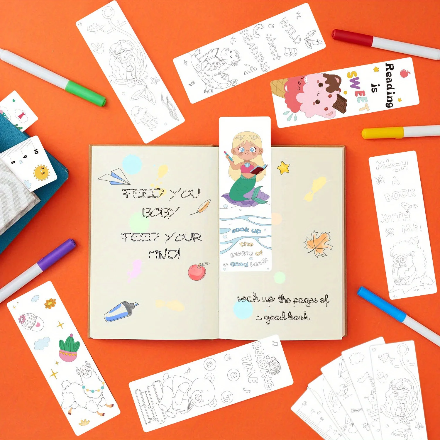Express Your Creativity: DIY Coloring Bookmarks for Home, Classroom, and Book Lovers