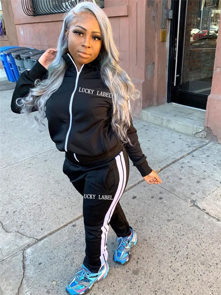 Winter Lucky Label Sports Tracksuit For Women Sexy Macys Womens Sweatsuits  And Jogging Outfit K20S09006 210712 From Dou02, $17.66