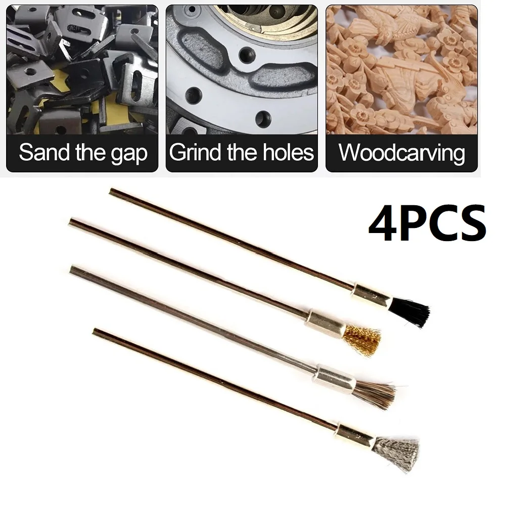 100mm Steel Wire Brushes Metal Rust Removing Steel Wire Wheels Wire Wheels Polishing Brushes Set Home Rust Cleaning Tool 3