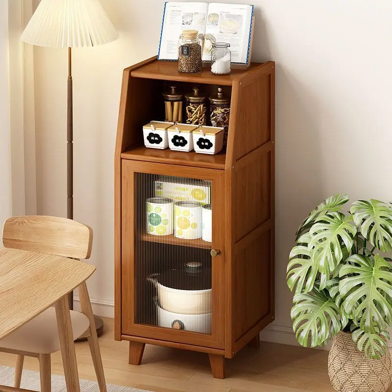 DE 3 Sideboard Cabinet Tea Cabinet New Chinese Style Simple Kitchen Storage Living Room Wall Dustproof Storage