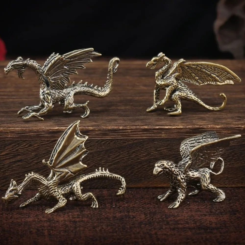 Brass Dragon Statue 1