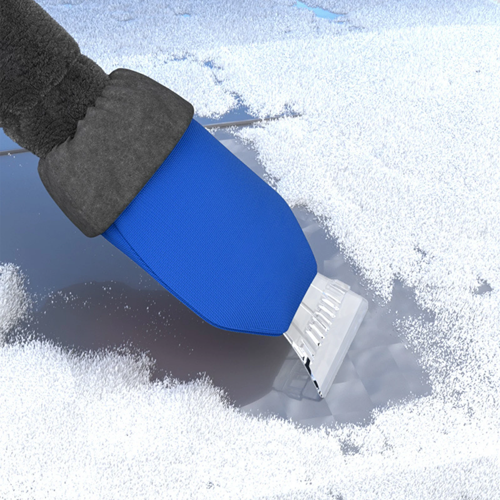 Ice Squeegee For Car Windscreen Lightweight Car Snow Removal Tool Winter Snow Spade Gloves For Window Trucks