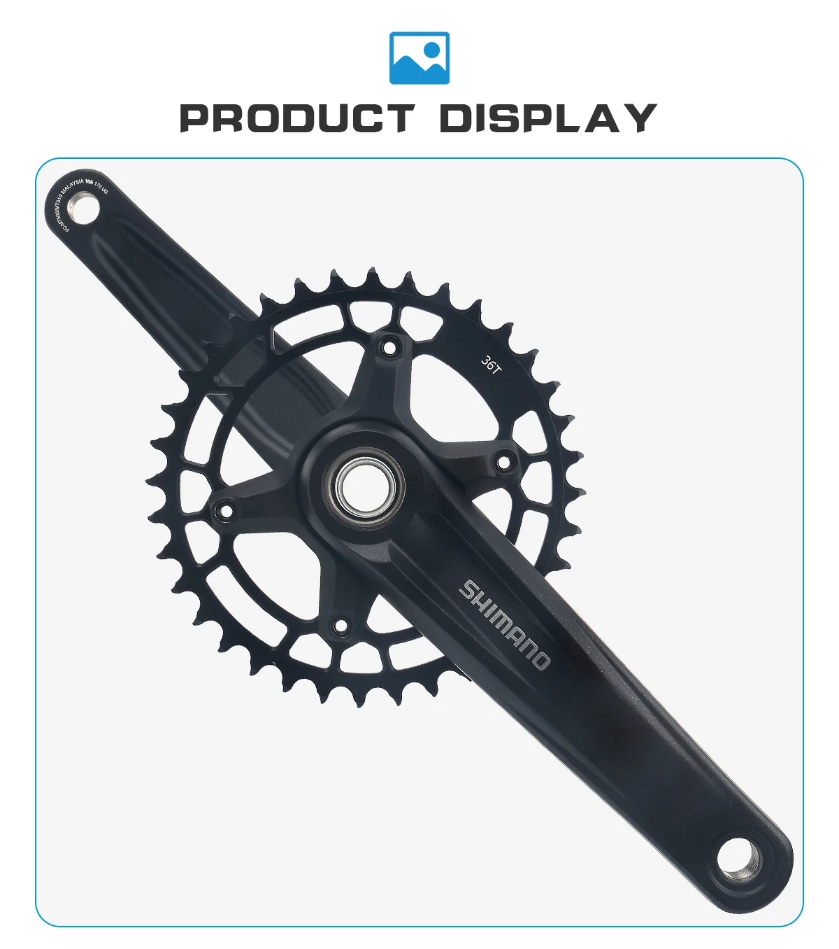 Shimano Deore SLX MT510 MTB Kurbelgarnitur 10 10 11 12 Geschwindigkeit Mountainbike Kerze Fahrrad Kettenrad 170mm 32T 34T 36T 38T BB52 MT500 – Detail 10