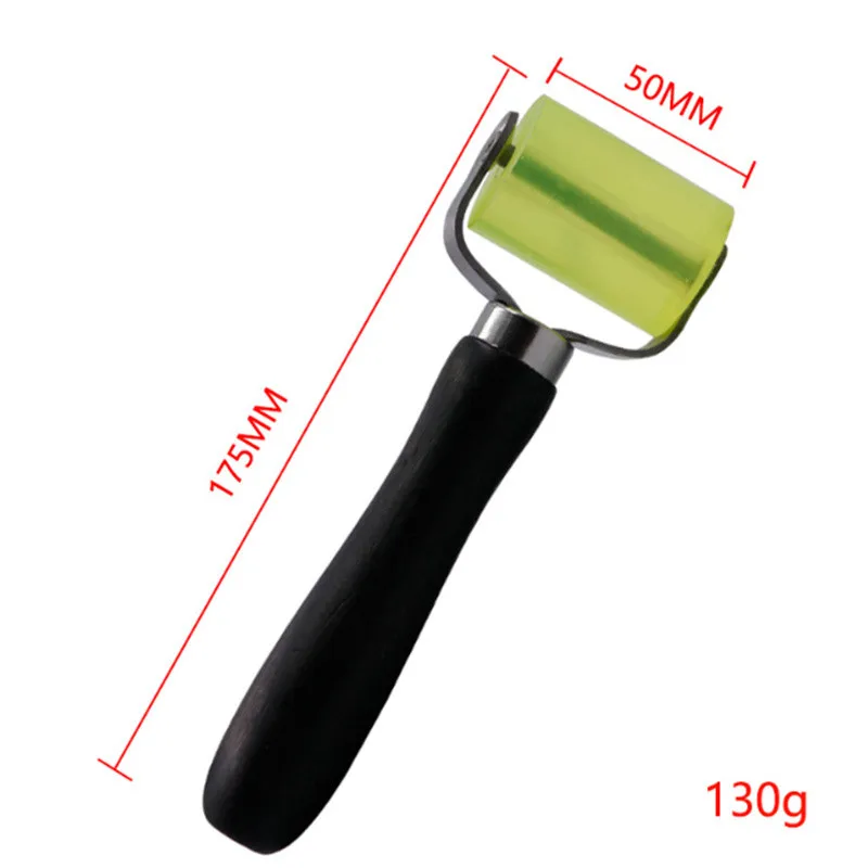 Soundproofing Pressure Roller Tool - Durable Rubber Application Roller in Black