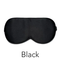 Luxurious Mulberry Silk Sleep Mask with Adjustable Strap - Ultra - Comfortable & Super - Smooth - One Size (Black)
