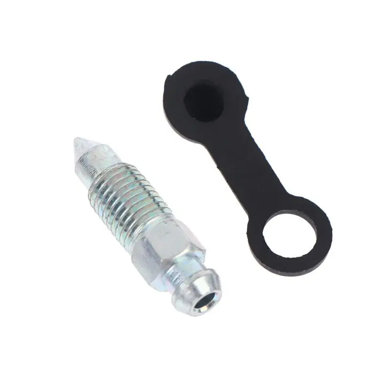 6Pcs 길이 31.5mm M10X1 브레이크 휠 실린더 나사용 블리드 스크류 M10 X 1.0 길이 31.5mm 자동차 부품 액세서리