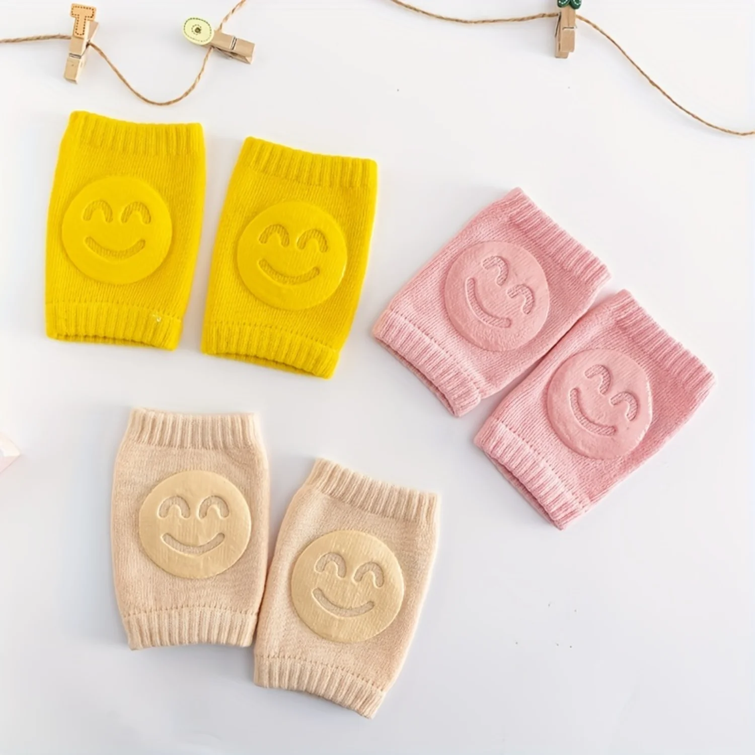 Cotton-Soft Gentle-Knee Baby Protectors Durable & Comfortable Crawl-Ease for 0-1Y-Ideal Holiday Gift!