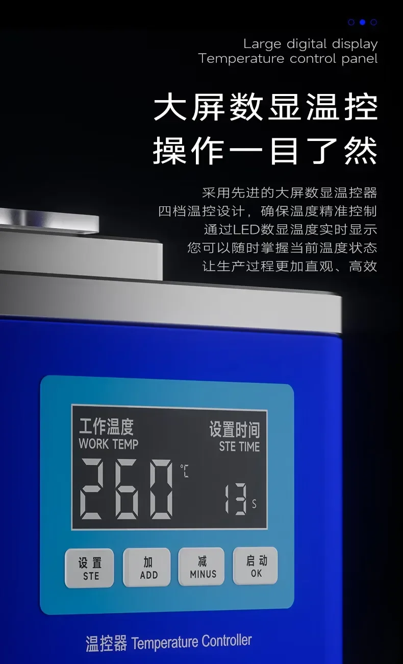 기계식 BD-901 온도 조절 플렉스 케이블 본딩 기계, 휴대폰 시계 카메라 LCD 스크린 와이어링 더블 프레스 스테이션