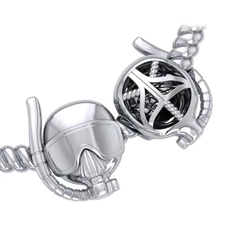 Huoonew Fit Original Pan Charm Bracelet  925 Silver Scuba Diving Shoe Helmet Dress Equipment Bead For Making Teens Berloque 3