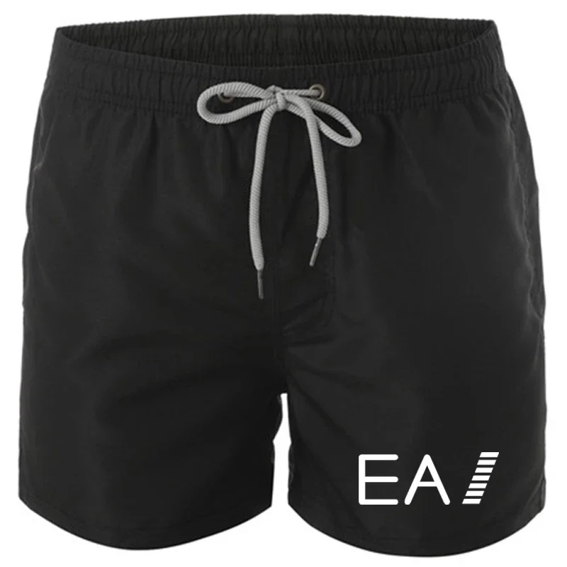 New Men's Swimwear Shorts Summer Brand Beachwear Sexy Swim Trunks Men Swimsuit Low Waist Breathable Beach Wear Surf Male Trunks