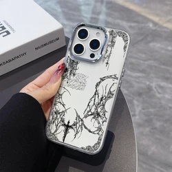 Gothic Cross Plating Phone Case - Cool Dark Design - Samsung A32 4G (LYK - CC251008W1)