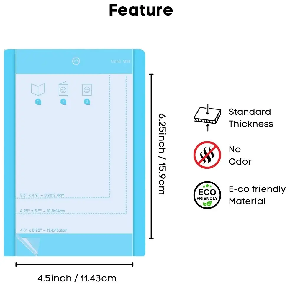 Cutting Mat Card Mat Cricut Joy Non-slip Sturdy Durable Easy Clean No Smell DIY Manual Article Sewing Cutting Splicing Paper Cutting Pad