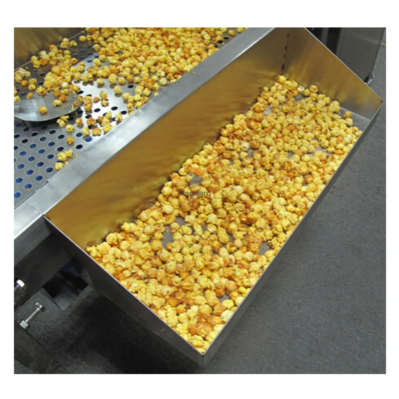 Commercial Big Capacity Ball Shape Popcorn Maker Stainless Steel Gas Heating Flow Automatic Spherical Popcorn Machine