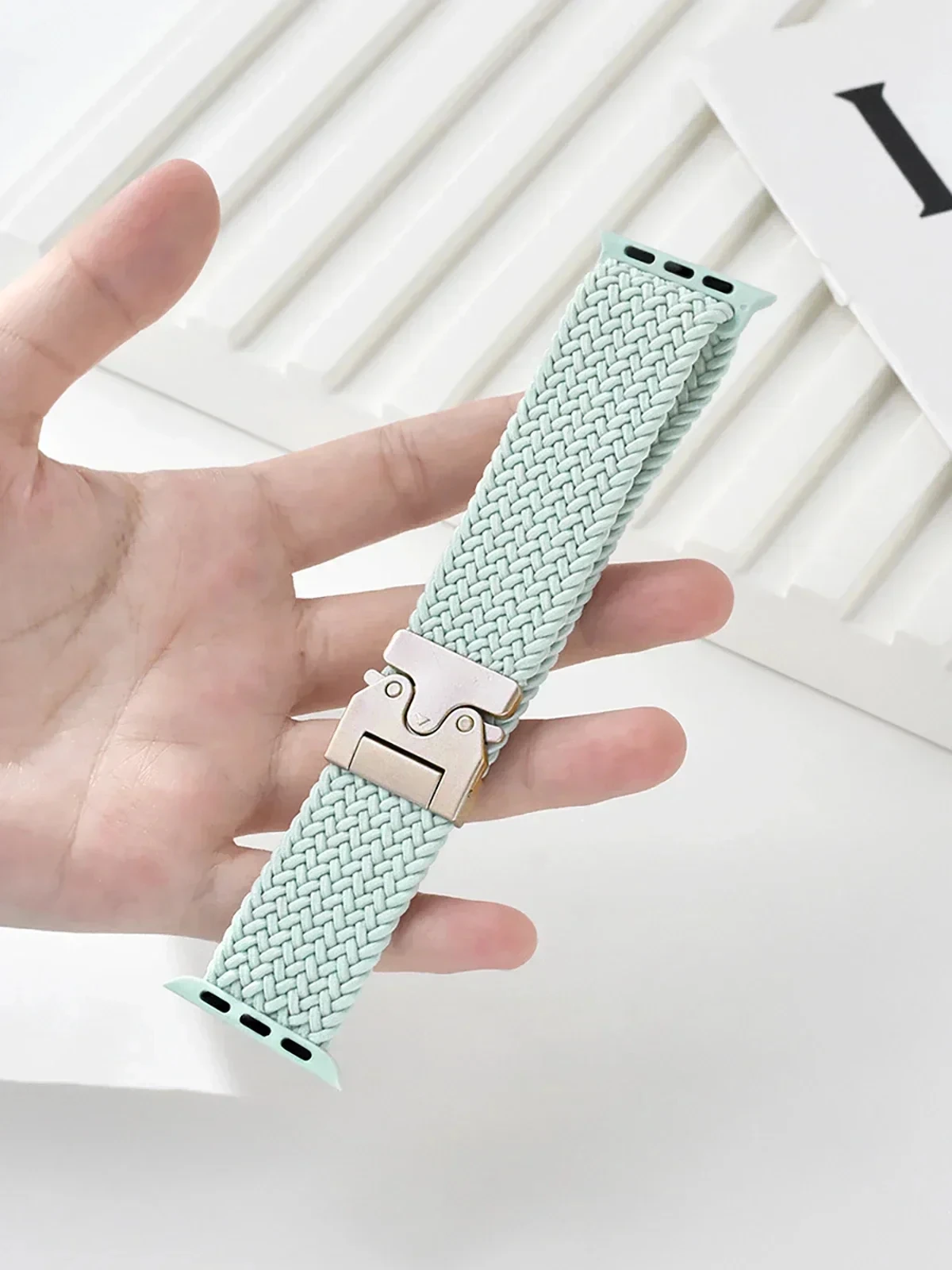 Braided Solo Loop Strap for Smartwatches - Premium Elastic Band Design