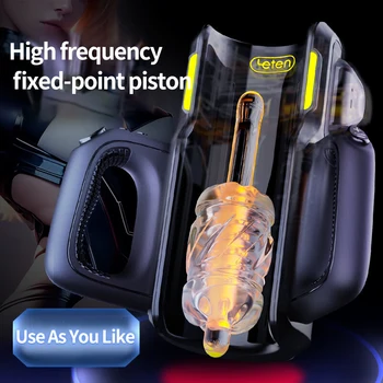 THRUSTING-PRO Thrusting High Speed Male Masturbator Machine Automatic Telescopic Vagina Masturbation Cup Sex Toy For Men
