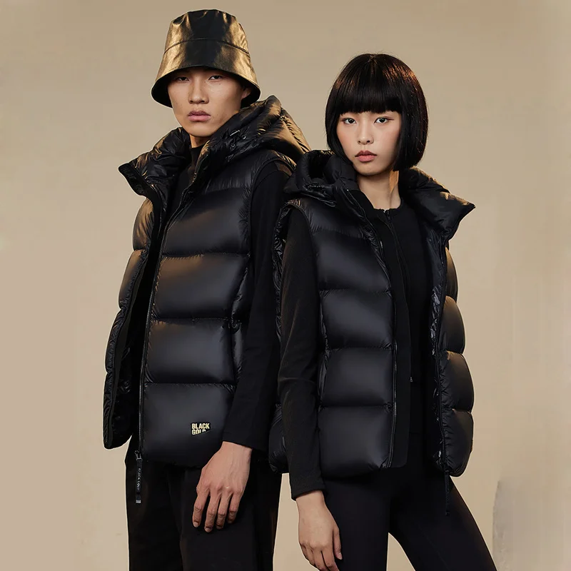Goose Down Vest For Men Luxury Winter Vest Jacket Men Puffer Vest Women  Short Hooded Goose Down Jacket High Quality Fashion Man - AliExpress