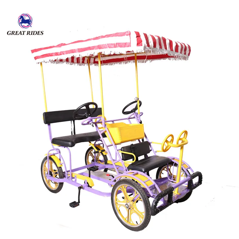 

price wholesale 4 seater 4 wheels 3 person road sightseeing surrey tandem tourist bike bicycle