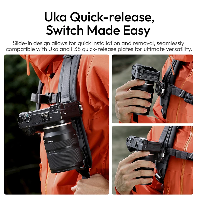 Ulanzi UKA07 Uka Quick-Release Kit for Backpack Hassle-Free Hanging 10KG Load Suit for Arca-Swiss & F38 Quick Release System