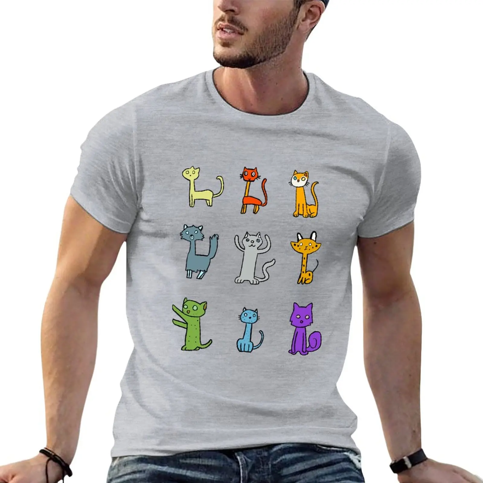 

Crazy Cats T-Shirt plus size t shirts animal print shirt for boys quick drying t-shirt mens t shirt graphic