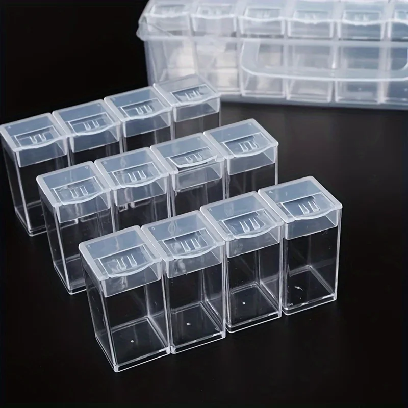32-Compartment Transparent Storage Box Diamond Painting And Rhinestone Storage Tool storage box