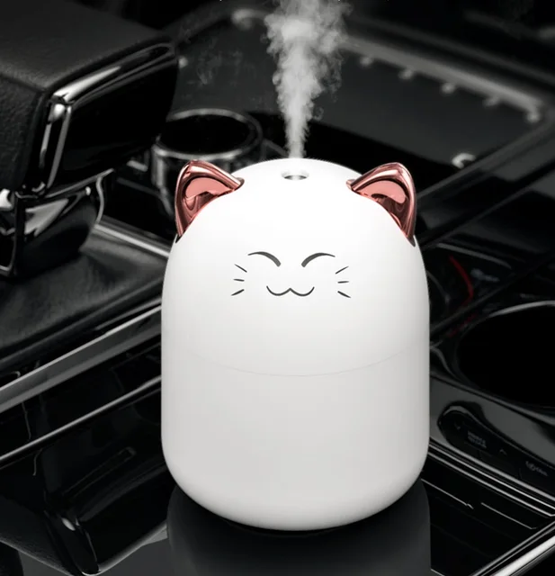250ml New Desktop Humidifier With Colorful Atmosphere Light Cold Mist Aroma Diffuser Home Bedroom Humidifier Purifies 3