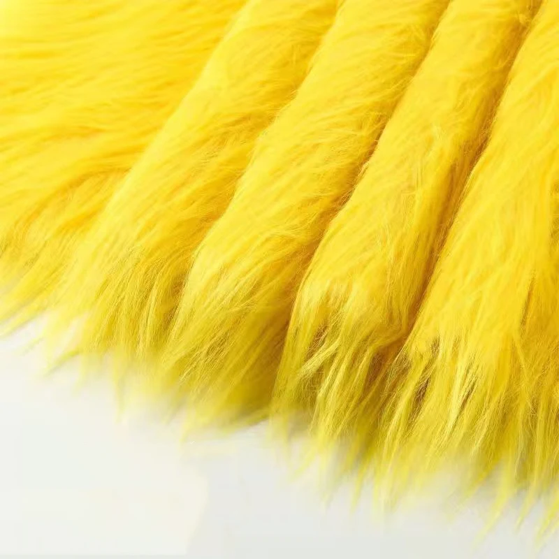 14 Farben reines Plüsch tuch imitiert Kunst pelz für Handarbeiten Polyester Baumwolle Puppe Haar Plüsch ausgestopfter Stoff hand dekoriert – Detail 5