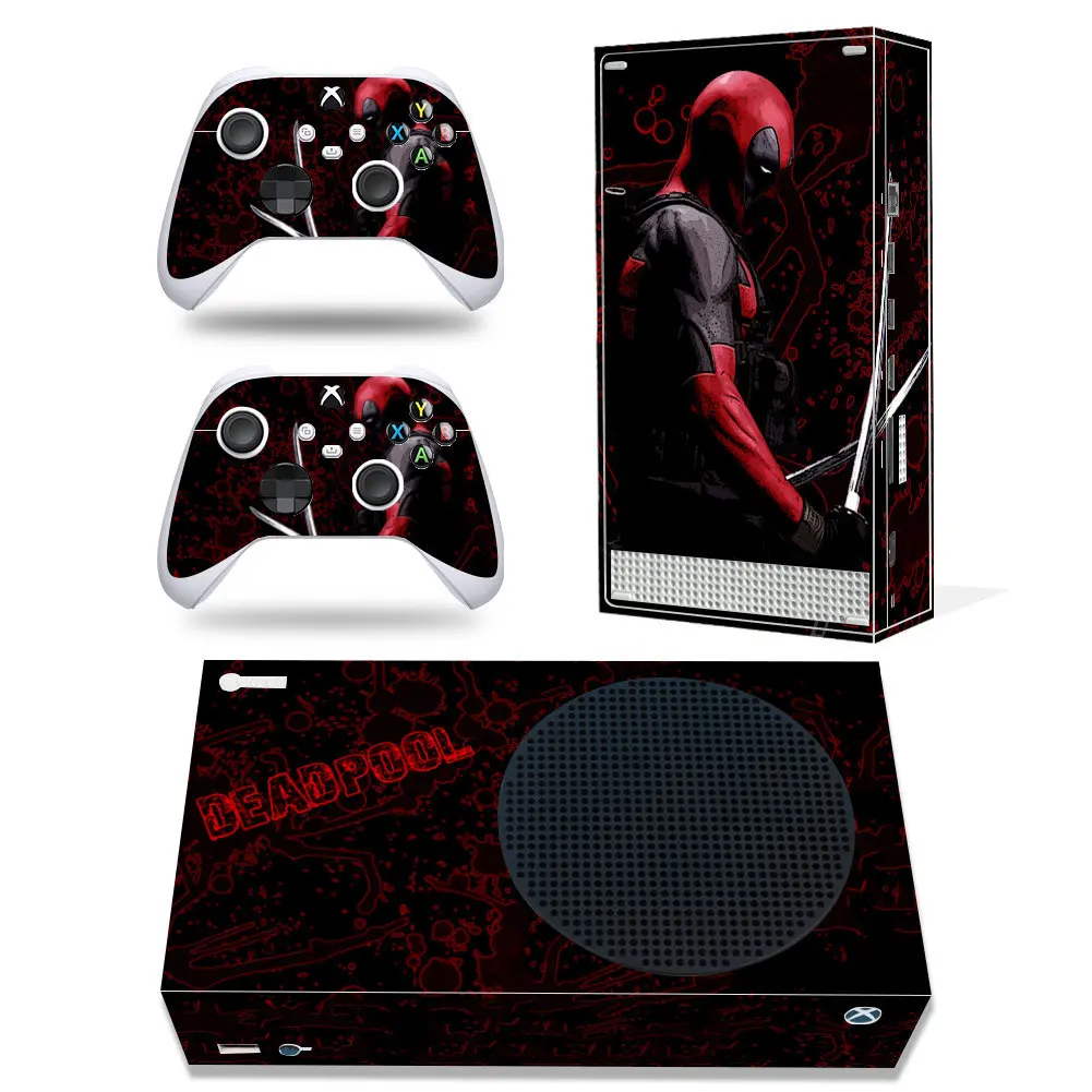 Marvel Iron Man Spiderman Skin Sticker Decal Cover for Xbox Series S Console and 2 Controllers Xbox Series S Skin Sticker Vinyl 