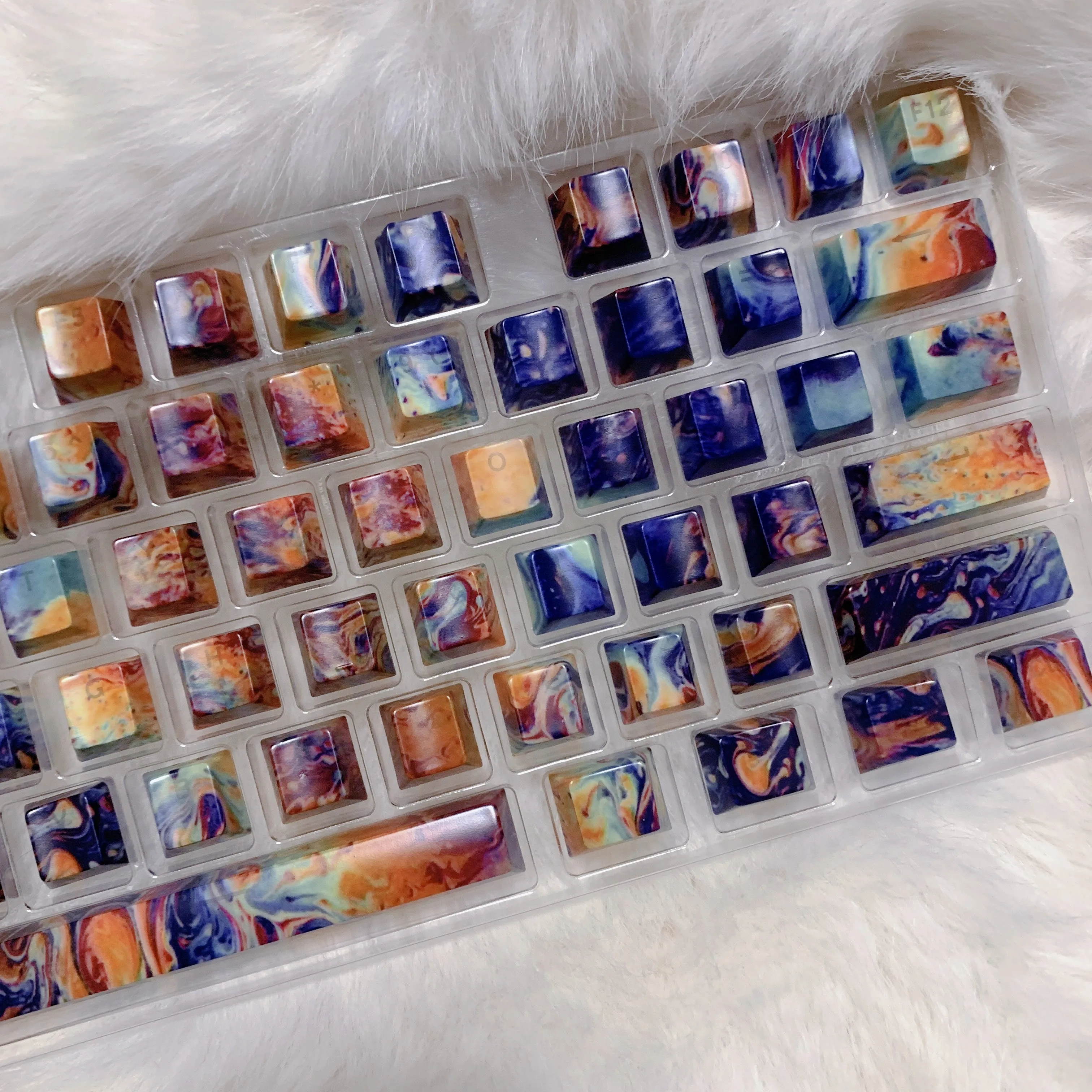 Pintura A Óleo Artística Keycaps Doubleshot Backlit