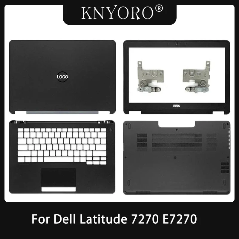 

New For Dell Latitude 7270 E7270 Laptop LCD Back Cover Front Bezel LCD Hinges Upper Cover Palmrest Bottom Case Shell 0PFY8X
