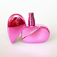25ml Heart Shaped Glass Perfume Bottles 6 Colors Portable Spray Atomizer Refillable Cosmetics Bottle Small Sample Sub-Bottle 1