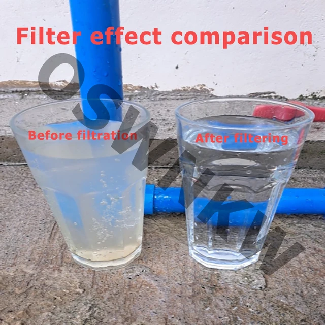 เครื่องกรองน้ําทั้งบ้าน 0.01um PVDF pre-filter 1000L SUS304 เครื่องกรองน้ําสามารถทําความสะอาดอย่างต่อเนื่องเป็นเวลา 5 ปี 2