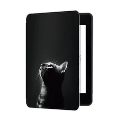 Premium Leather Soft TPU E - Reader Case with Auto Wake/Sleep Feature - 6 inch (Cat)