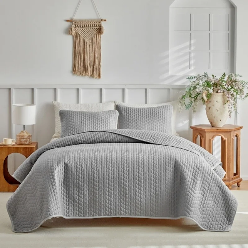 2026 Neues Bettüberwurf-Set: Gesteppte geometrische Polyester-Bettdecke + Kissenbezug, Sommerdecke, Klimadecke, US King, Dropshipping – Detail 17