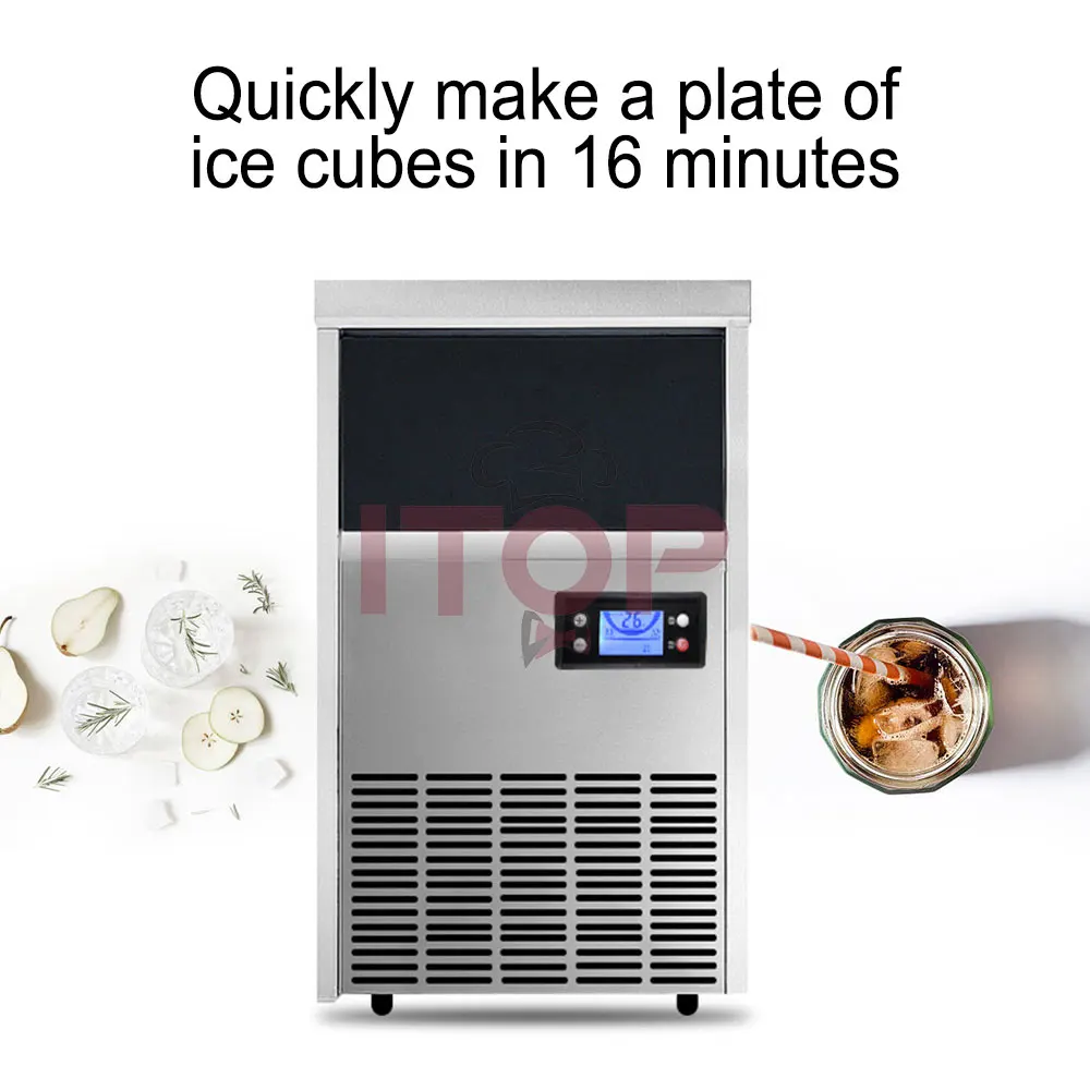 Best-Selling Commercial Ice Maker Making Equipment Industrial Ice Maker 45Kg Cube Machine In Stock For Sale Ce Certificate