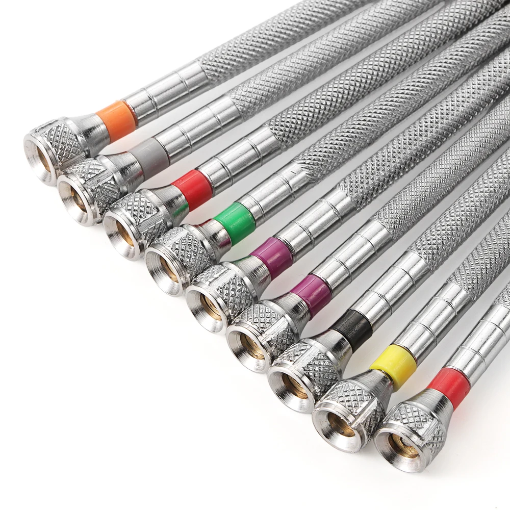 9-teiliges Schraubendreher-Set, Uhrenreparaturwerkzeug, Schraubendreher-Set mit drehbarer Basis, Stahlschraubendreher 5978 für die Reparatur von Uhren und Brillen – Detail 10