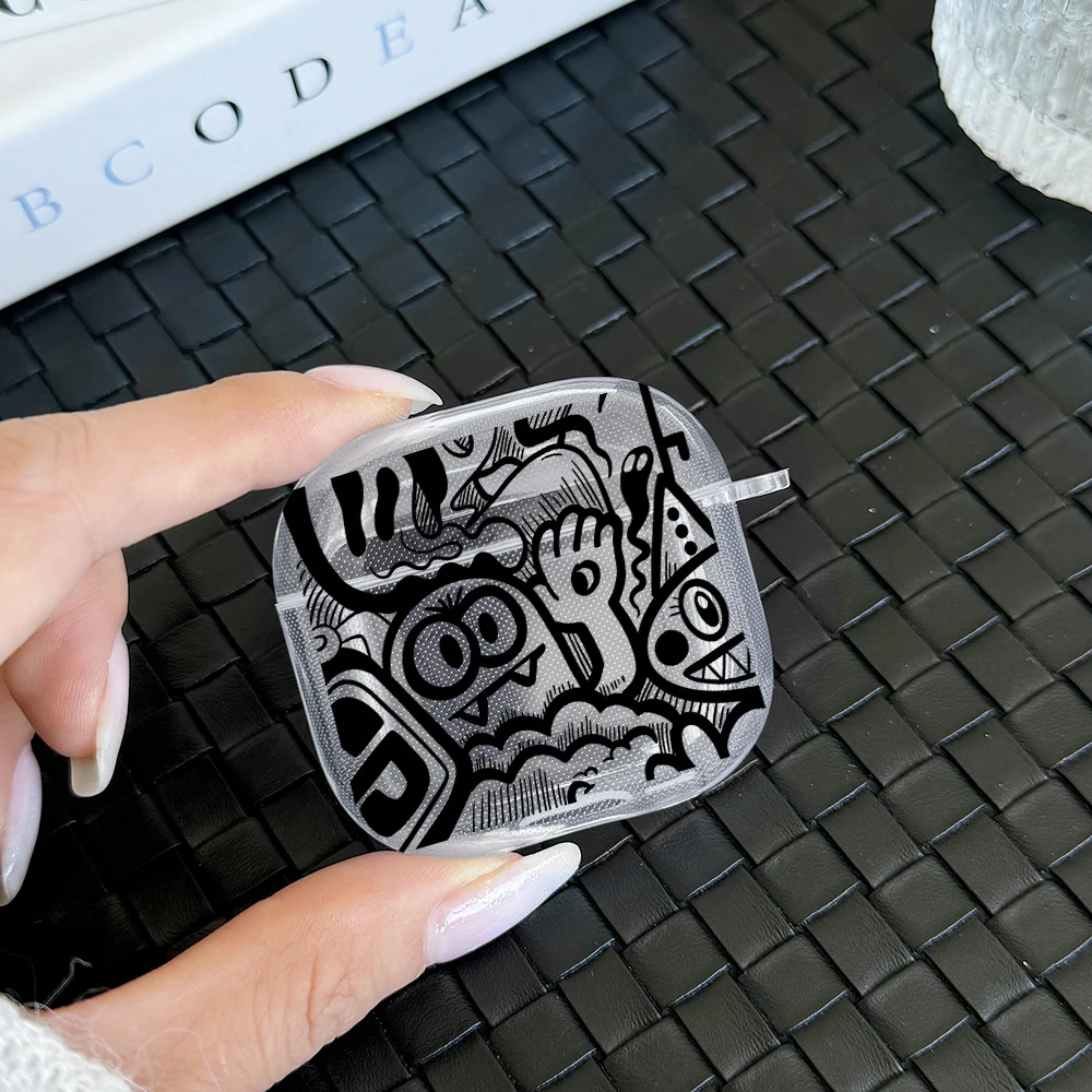 TPU Soft AirPods Case with Red Scratch Detail