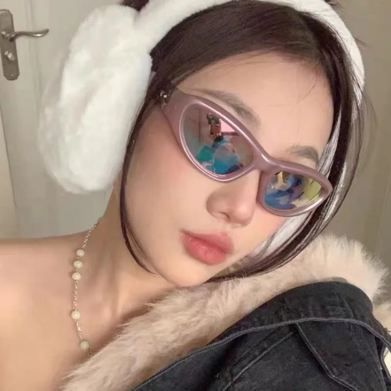 

Y2K Cat Eye Sunglasses for Women Fashion UV400 Colorful Square Mirror Goggles Men Punk Outdoor Sports Sun Glasses Oculos De Sol